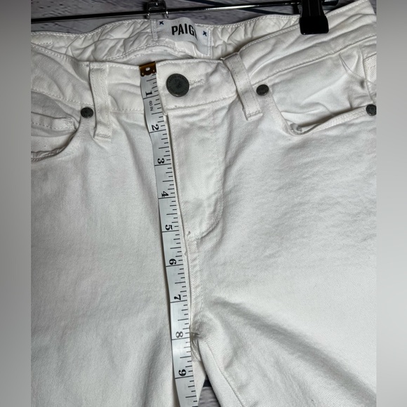 NWOT! PAIGE Skyline Ankle Peg Jeans in Optic White Size 27 Midrise. Skinny. - Picture 9 of 16